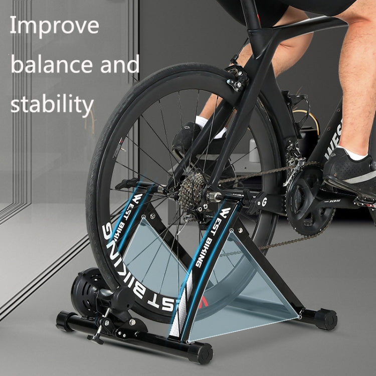 WEST BIKING YP1402008 Bicycle Parking Rack Indoor Cycling Training Platform Fitness Equipment Road Mountain Bike Parking Rack(Black)