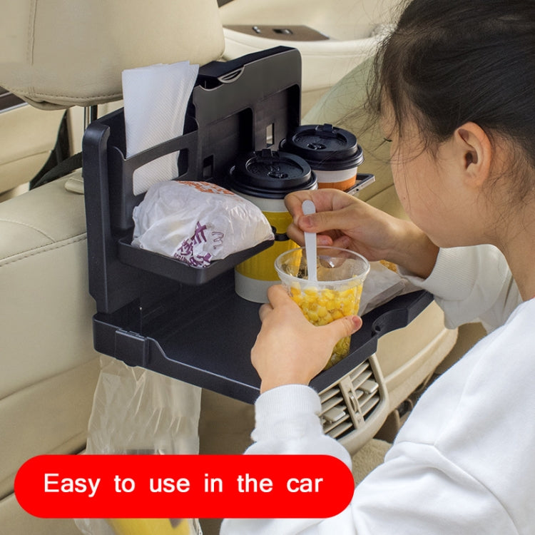 Car Seat Back Sundries And Beverage Storage Tray(Brown) - Car Drink Holders by PMc TechLife | Online Shopping South Africa | PMc TechLife | Buy Now Pay Later Mobicred