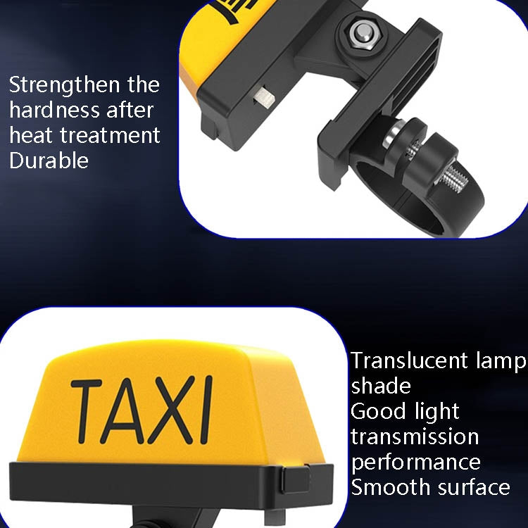 Motorcycle Modified Personality Taxi Motor Light Electric Car Helmet Decorative Warning Light, Specification: Normally Bright(Yellow)