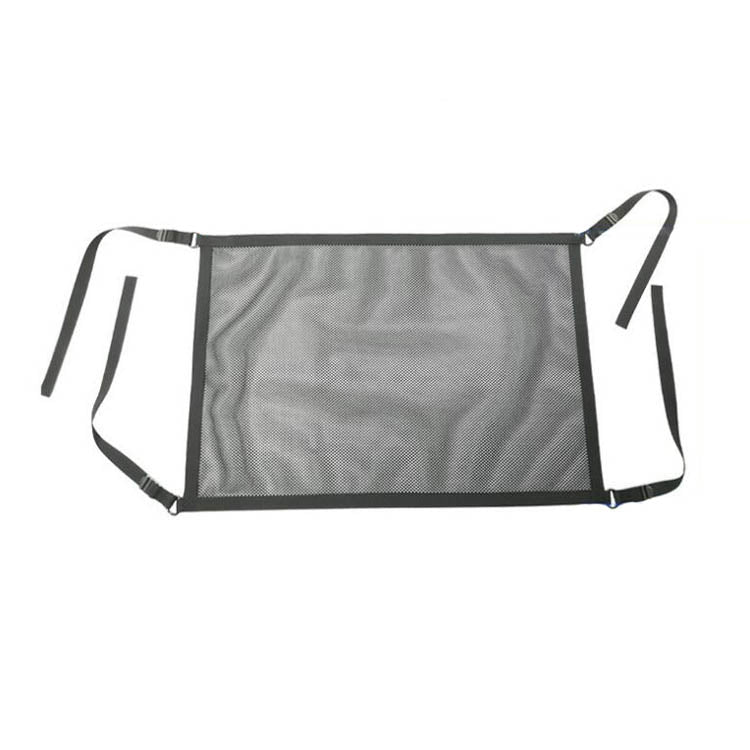 Car Storage Network Pocket Car Roof Seating Room Mesh Folding Hanging Bag, Style: Single Layer(Black)