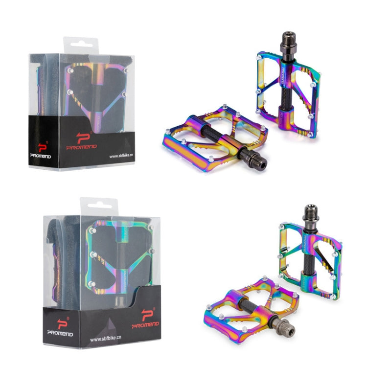 1 Pair PROMEND Three Peilin Bearing Aluminum Alloy CNC Bicycle Colorful Pedal PD-R87CY - Pedals by PROMEND | Online Shopping South Africa | PMC Jewellery | Buy Now Pay Later Mobicred