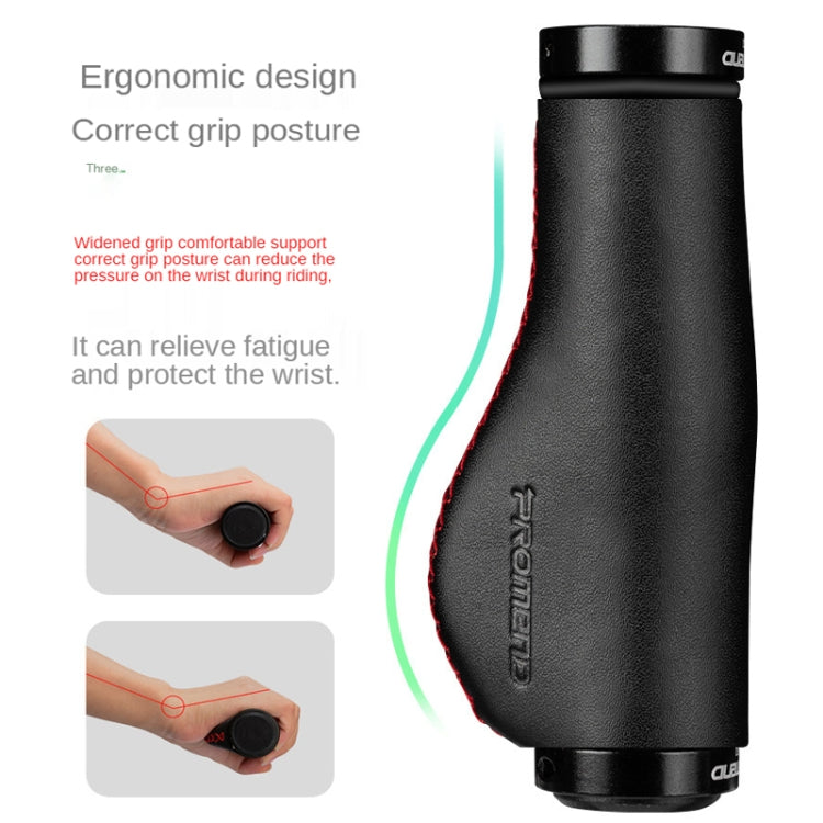 1 Pair PROMEND GR-502H Bicycle Mountain Bike Folding Bike Locking Ergonomic Meat Ball Gloves(Black Crack) - Bicycle Grips by PROMEND | Online Shopping South Africa | PMC Jewellery | Buy Now Pay Later Mobicred