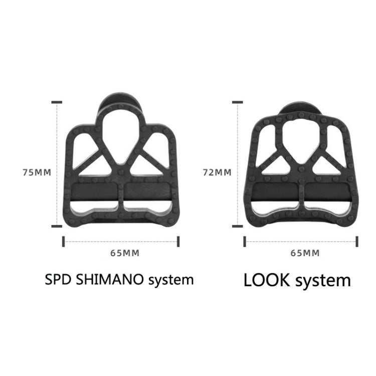 1 Pair PROMEND Road Bike Bicycle Lock Pedal Conversion Piece Nylon Plastic Self-Locking Pedal PDZ-N13