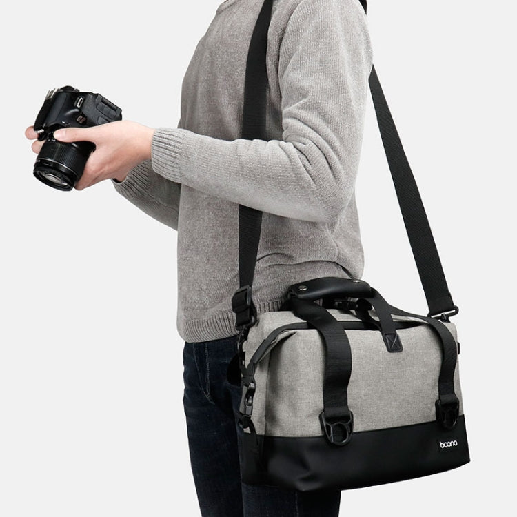Baona BN-H014 SLR Camera Shoulder Bag Digital Storage Protective Water-resistant Bag(Gray)