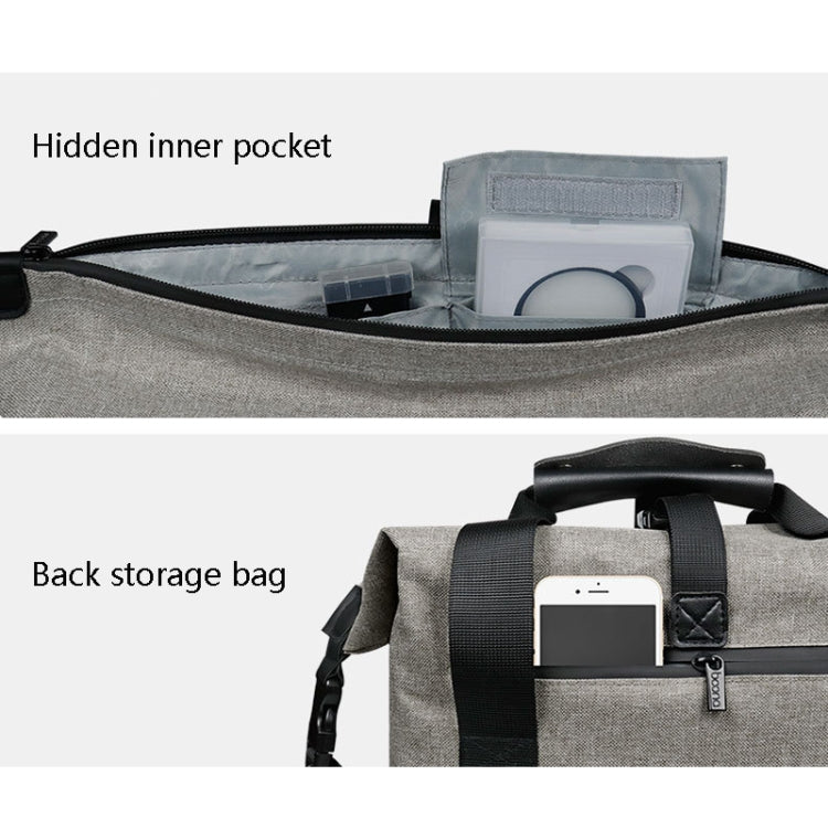 Baona BN-H014 SLR Camera Shoulder Bag Digital Storage Protective Water-resistant Bag(Gray)