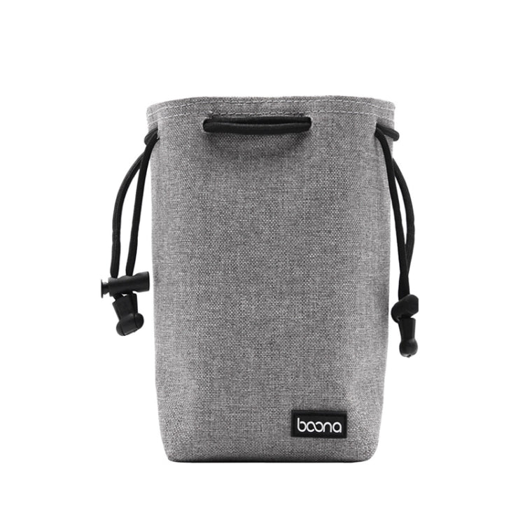 Benna Water-resistant SLR Camera Lens Bag Lens Protective Cover Pouch Bag, Color: Square Small(Gray)
