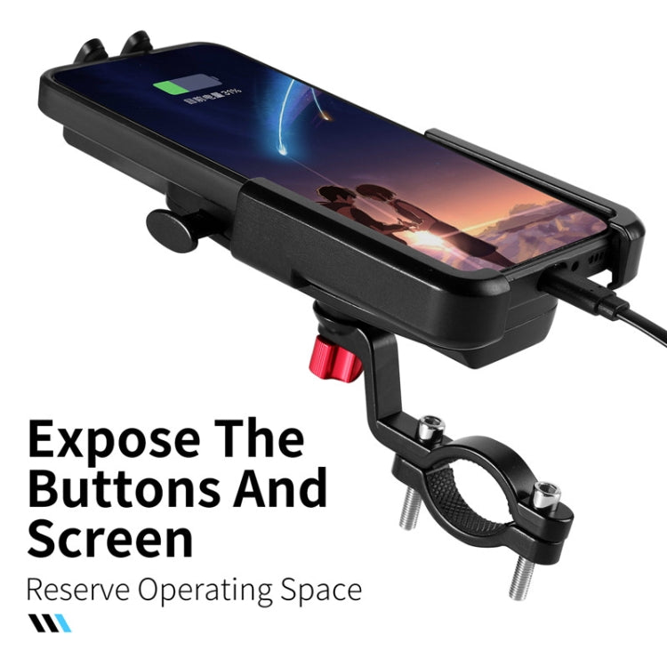 WEST BIKING Bike Mobile Phone Holder Aluminum 360 Rotatable Electric Bike Scooter Motorcycle Phone Stand,Style: Rearview Mirror Style