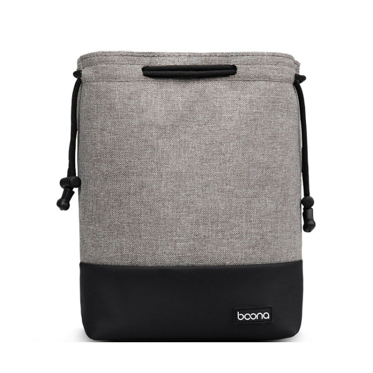 Baona Water-resistant Micro SLR Camera Bag Protective Cover Drawstring Pouch Bag, Color: Small Gray