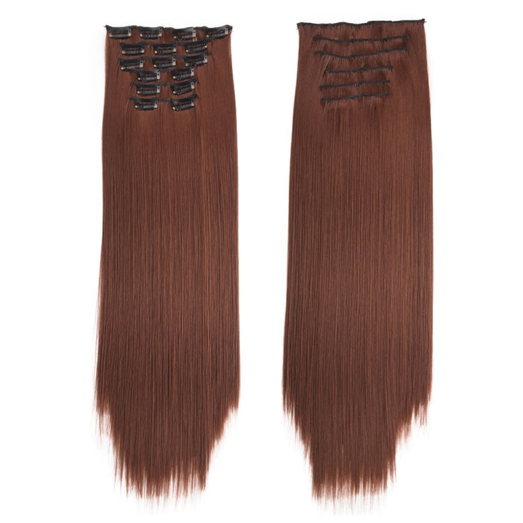 6 In 1 60cm Card Hair Extension Piece 16 Card Long Straight Hair Wig Piece, Color: 18.33