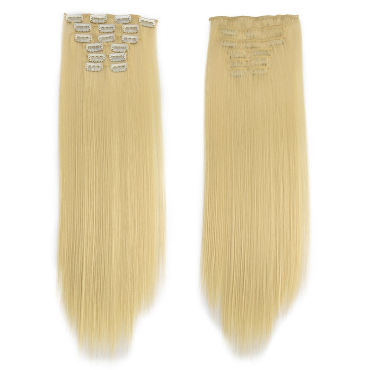 6 In 1 60cm Card Hair Extension Piece 16 Card Long Straight Hair Wig Piece, Color: 20.613