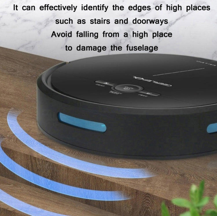 GEERLEPOL Smart Home Automatic Refilling Sweeping Robot, High Configuration Support Mobile Phone APP(Black) - free shipping - PMC Jewellery - Order now!