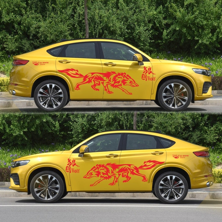 D-70 Wolf Totem Car Stickers Car Personality Modified Car Stickers(Red) - Decorative Sticker by PMC TechLife | Online Shopping South Africa | PMC TechLife | Buy Now Pay Later Mobicred