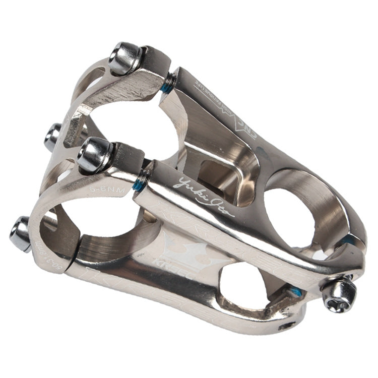 KRSEC CNC Ultra Light Short-Handed Mountain Bike Aluminum Alloy 50mm Riser, Colour: Purple