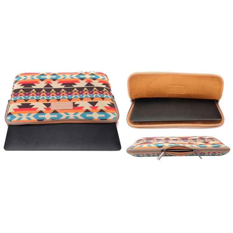 LiSEN LS-518 Lingge Pattern Laptop Computer Liner Bags, Size: 13 inch(Rose Red Pattern Geometry)