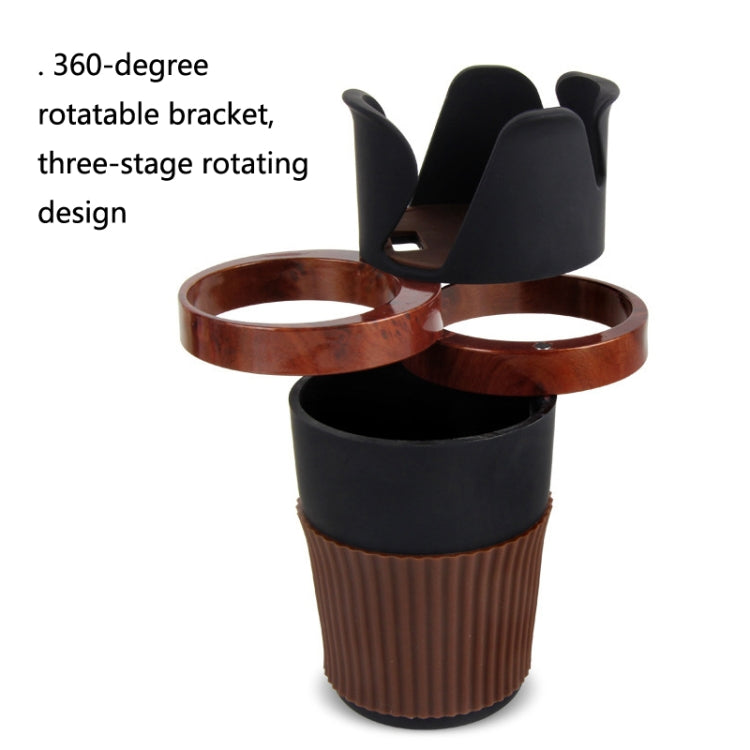 SUITU R151-4 Car Air Outlet Storage Water Cup Holder Mobile Phone Navigation Multi-function Storage Box(Black Square)