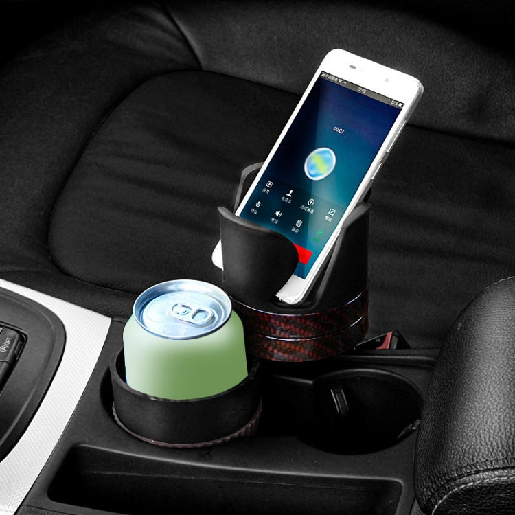SUITU R151-4 Car Air Outlet Storage Water Cup Holder Mobile Phone Navigation Multi-function Storage Box(Black Silver Side) - Car Drink Holders by SUITU | Online Shopping South Africa | PMc TechLife | Buy Now Pay Later Mobicred
