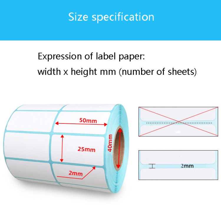 Sc5030 Double-Row Three-Proof Thermal Paper Waterproof Barcode Sticker, Size: 40 x 30 mm (5000 Pieces) - Printer Accessories by PMC TechLife | Online Shopping South Africa | PMC TechLife | Buy Now Pay Later Mobicred