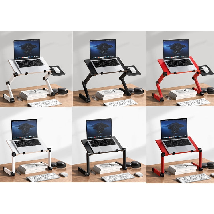 Oatsbasf Folding Computer Desk Laptop Stand Foldable Lifting Heightening Storage Portable Rack,Style: L02 Black