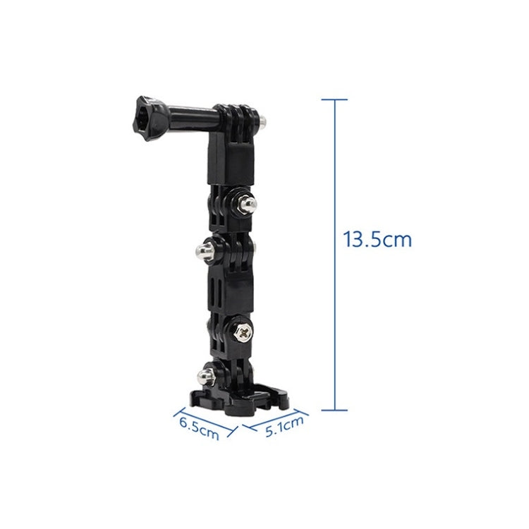 2 Set Cycling Helmet Adhesive Multi-Joint Arm Fixed Mount Set for GoPro Hero11 Black / HERO10 Black / GoPro HERO9 Black / HERO8 Black / HERO7 /6 /5 /5 Session /4 Session /4 /3+ /3 /2 /1, DJI Osmo Action and Other Action Cameras Style 4 - by PMC Jewellery | Online Shopping South Africa | PMC Jewellery | Buy Now Pay Later Mobicred