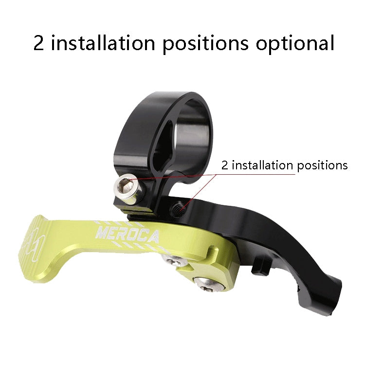 MEROCA Bicycle Telescoping Pipeline Controller Lifting Sitting Pipeline Control Switch(Black Green) - Bicycle Seat Posts by PMc TechLife | Online Shopping South Africa | PMc TechLife | Buy Now Pay Later Mobicred