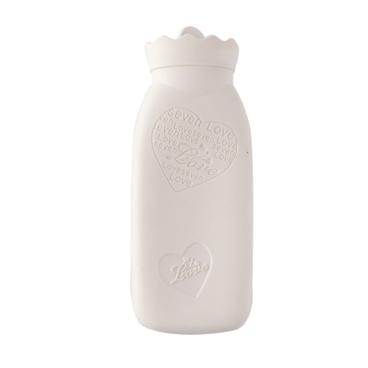 Winter Silicone Hand Warmer Cartoon Cute Water Injection Warm Water Bag, Colour: Beige Love