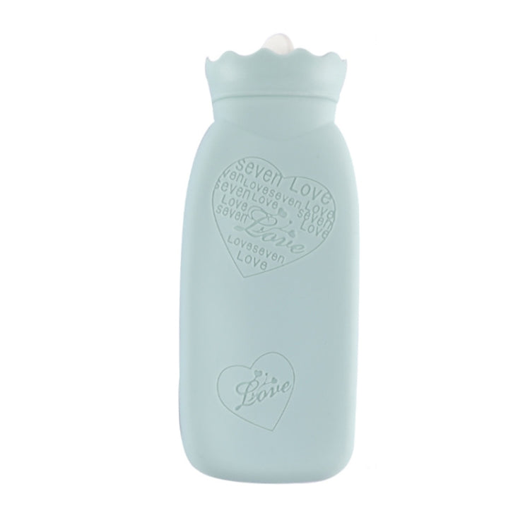 Winter Silicone Hand Warmer Cartoon Cute Water Injection Warm Water Bag, Colour: Green Love
