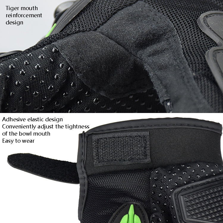 GHOST RACING GR-ST04 Motorcycle Gloves Anti-Fall Full Finger Riding Touch Gloves, Size: XXL(Green) - free shipping - PMC Jewellery - Order now!
