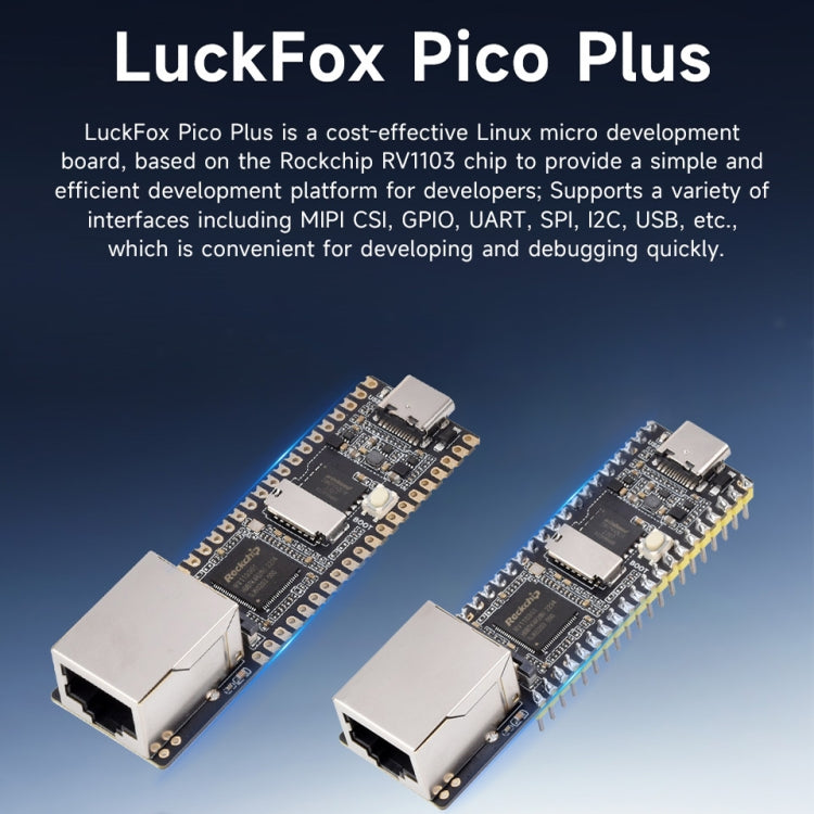 Waveshare LuckFox Pico Plus RV1103 Linux Micro Development Board, With Ethernet Port without Header - free shipping - PMC Jewellery - Order now!