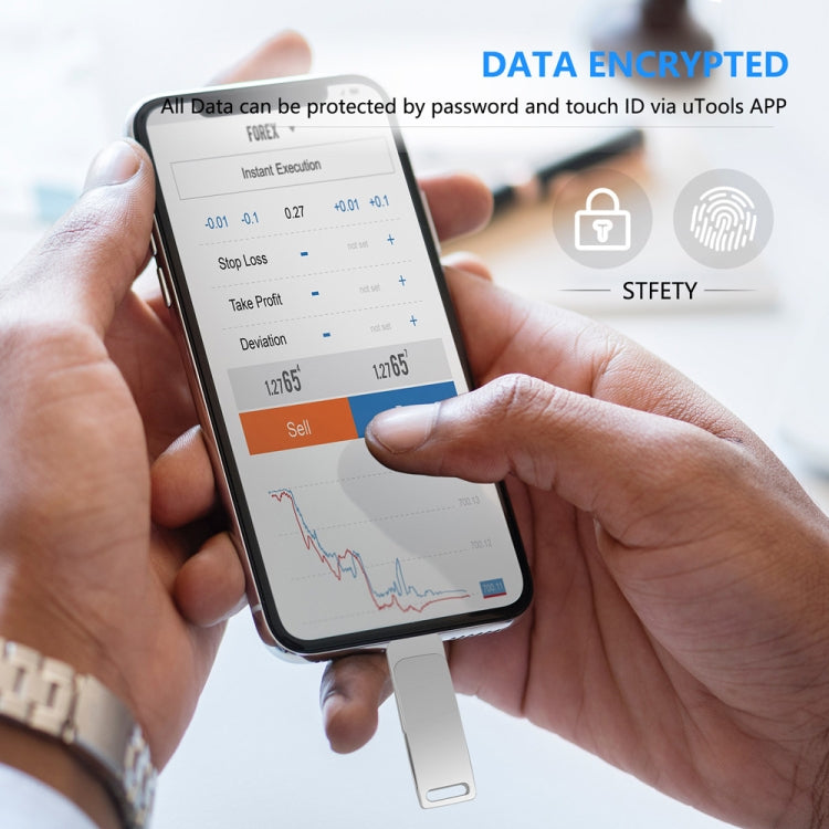 16 GB USB 3.0 + 8 Pin + USB-C / Type-C 3 in 1 Phone Computer Metal Rotatable U-Disk(Black) - free shipping - PMC Jewellery - Order now!