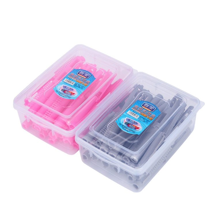 F2001 25 in 1 Perm Bar Styling Fluffy Perm Hair Clip Hair Salon Barber Shop Hairdressing Tools(Pink)