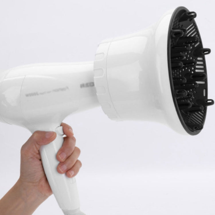 G8 Universal Hair Diffuser Adaptable For Blow Dryers with Rotatable Design Curly Hair Large Wind Hood(Black)