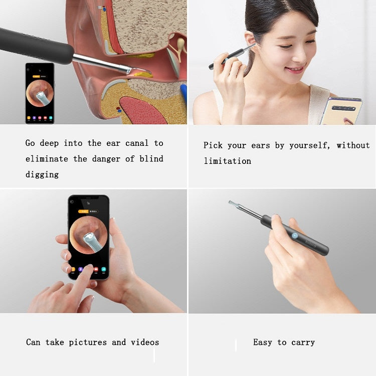 Bebird R1 High-Definition Endoscope Luminous Visual Ear Picking Tool(R1-Classic Black) - free shipping - PMC Jewellery - Order now!