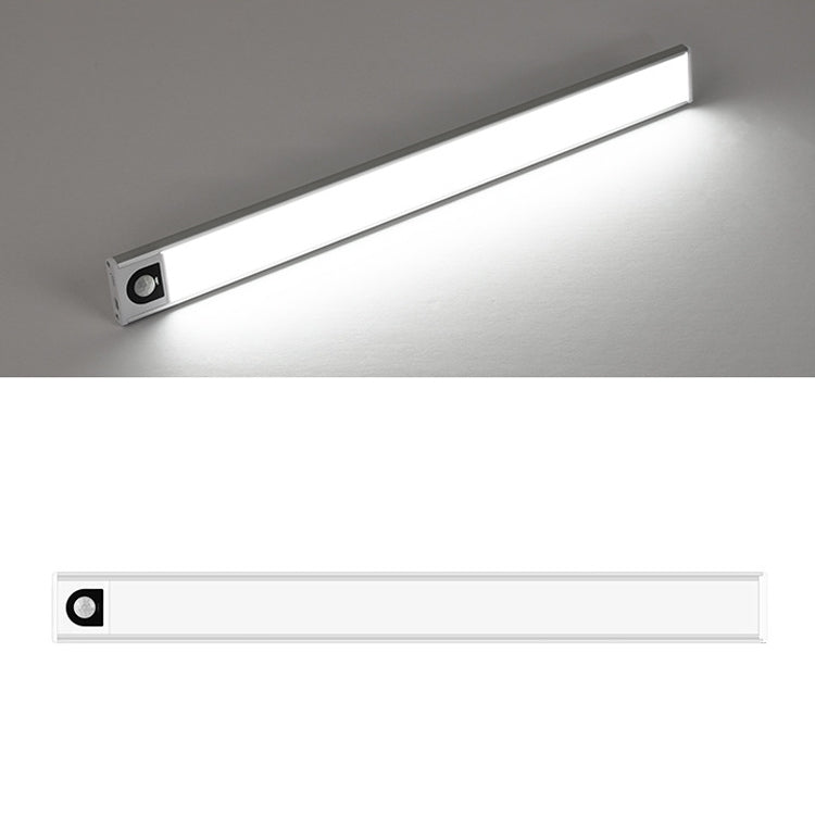 Intelligent Automatic Human Body Induction Wireless LED Lamp 40cm(Silver + White Light) - Sensor LED Lights by PMC Jewellery | Online Shopping South Africa | PMC Jewellery | Buy Now Pay Later Mobicred