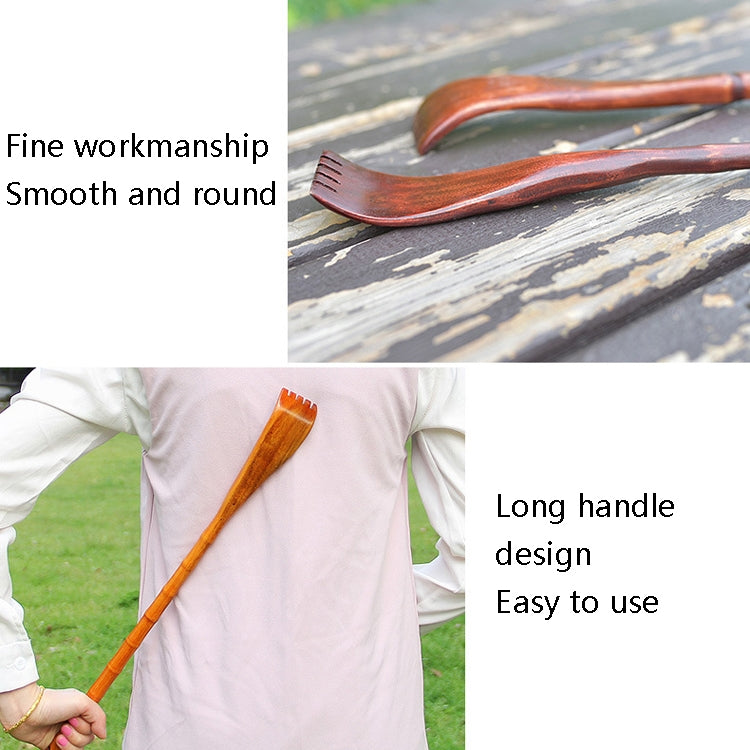 BQR01 Back Scratcher Long Handle Wooden Massage Scratcher, Style: Small Hand