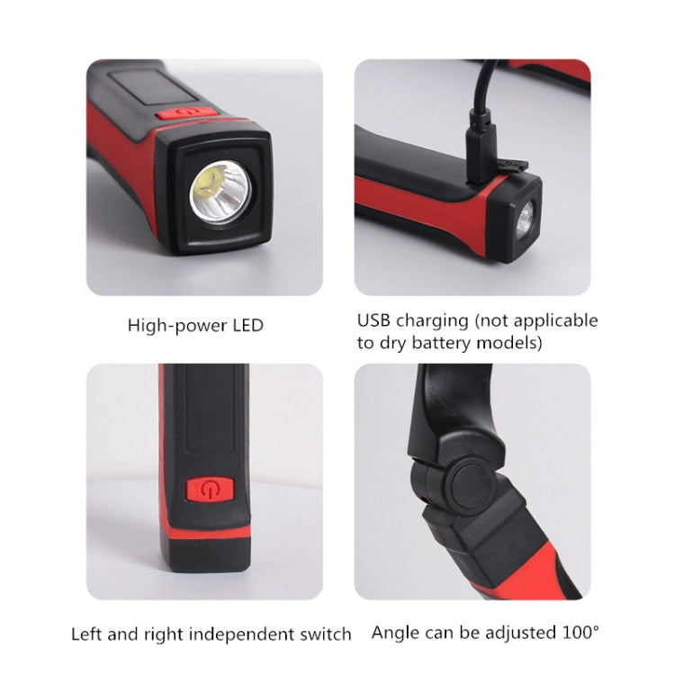 KS-1006 LED Hanging Neck Light Outdoor Lighting Work Light,Style: Dry Battery