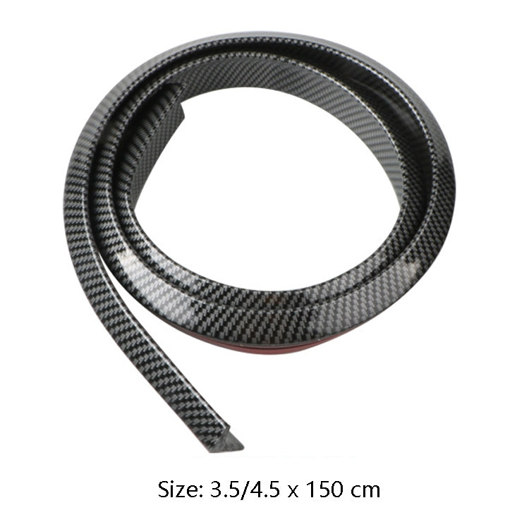 Car Universal Tail Paste Top Wing, Specification: 3.5cm Carbon Fiber Black