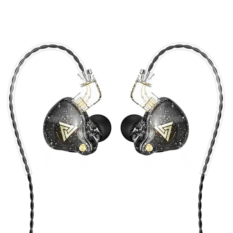 QKZ AK6 PRO HiFi Subwoofer In-Ear Wired Headphones with Mic(Black)