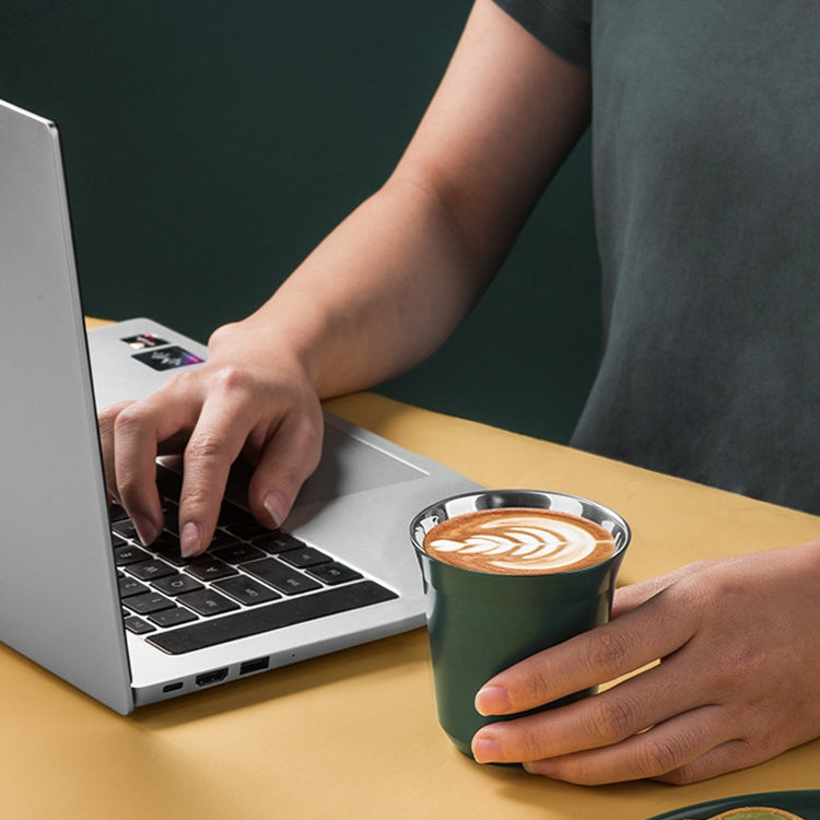 304 Stainless Steel Coffee Capsule Cup Double Insulation Coffee Cup, Style: Large Coffee Cup+Dish - free shipping - PMC TechLife - Order now!