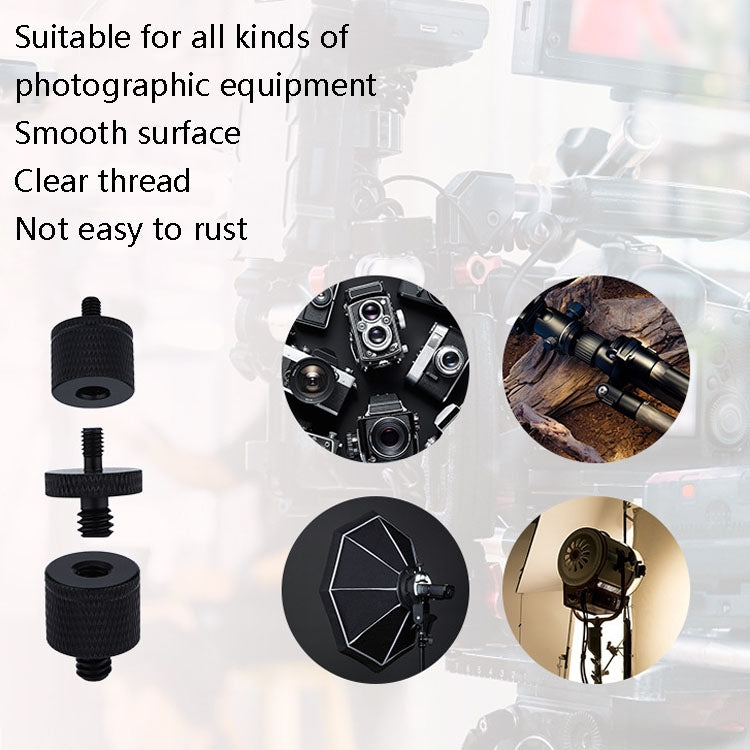 4 PCS Screw Adapter A24 1/4 Male to M4 Male Screw - by PMC Jewellery | Online Shopping South Africa | PMC Jewellery