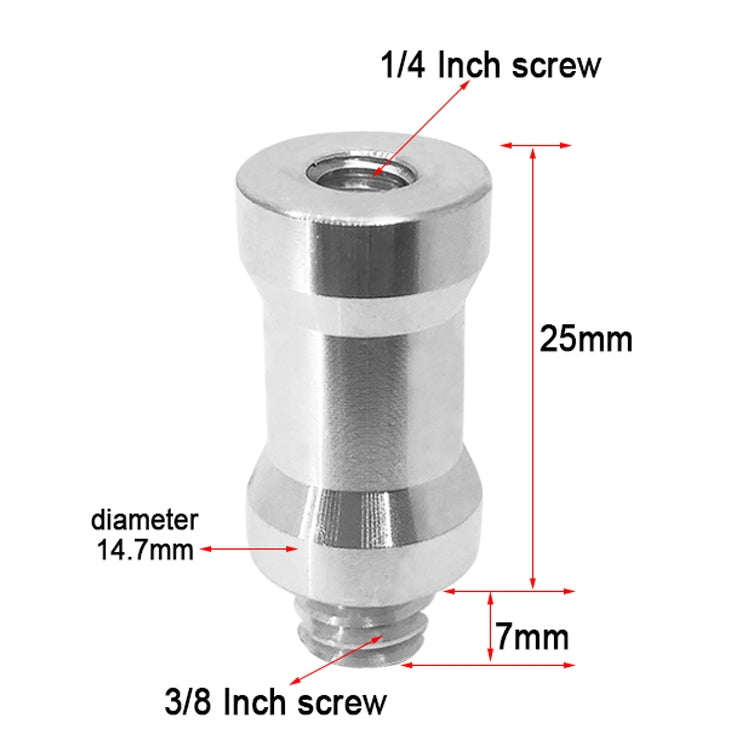 10 PCS Screw Adapter 1/4 Female to 3/8 Male Screw - free shipping - PMC Jewellery - Order now!