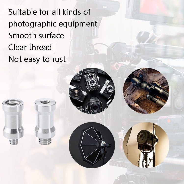 10 PCS Screw Adapter 1/4 Female to 3/8 Male Screw - free shipping - PMC Jewellery - Order now!