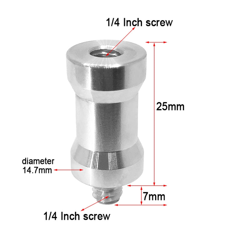 10 PCS Screw Adapter 1/4 Female to 1/4 Male Screw - free shipping - PMC Jewellery - Order now!