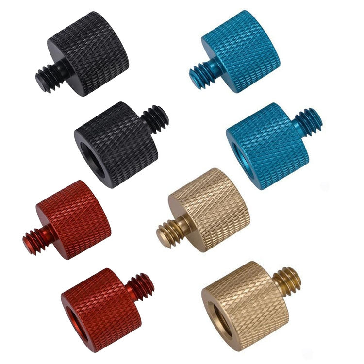 10 PCS Screw Adapter 3/8 Female to 1/4 Male Screw(Black) - free shipping - PMC Jewellery - Order now!