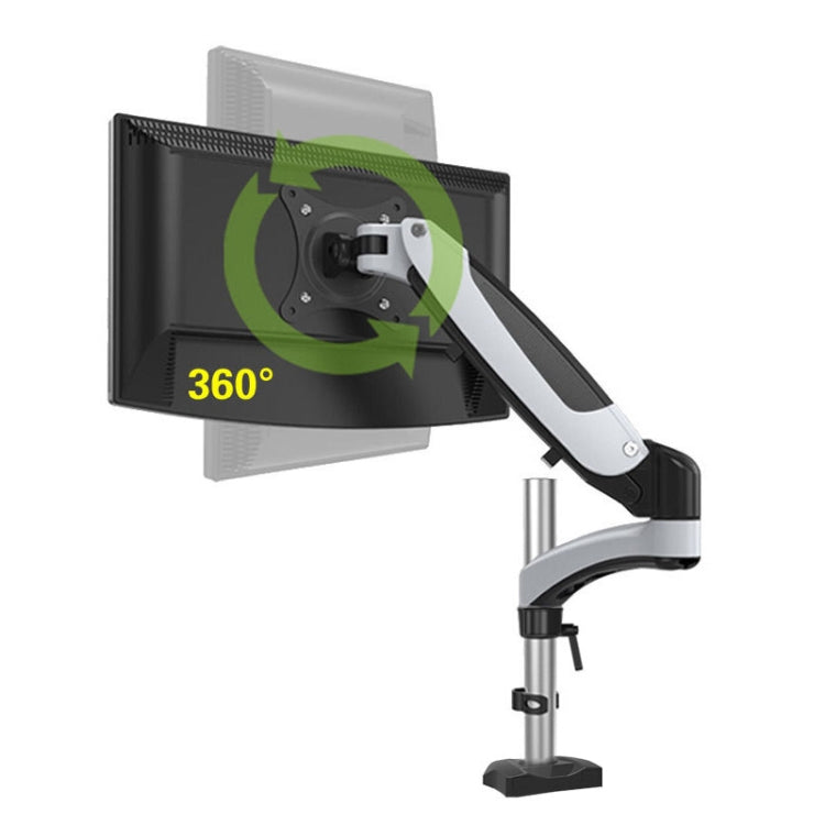 Gibbon Mounts Desktop Lifting Rotating Computer Monitor Stand, Specification Lock Hole Black GM112G