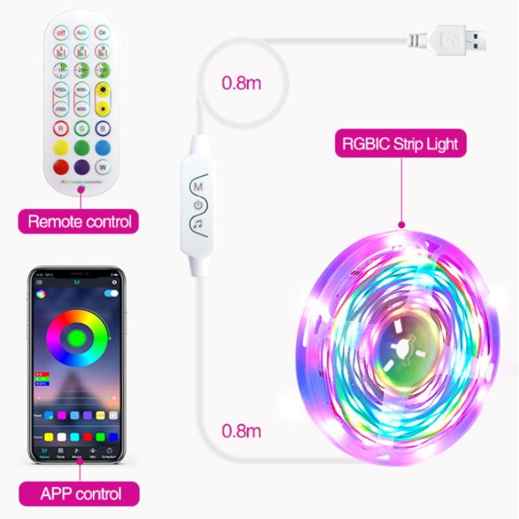 2.4G Remote Control LED Symphony Marquee Light Strip, Length: 10m 140 LEDs - Bare Board Light by PMC Jewellery | Online Shopping South Africa | PMC Jewellery | Buy Now Pay Later Mobicred