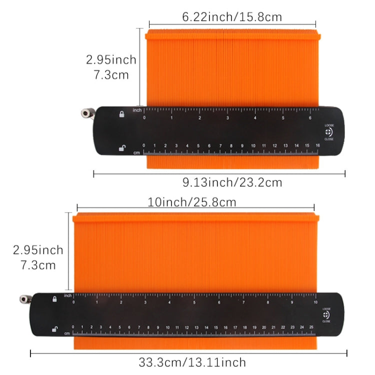 6 inch+10 inch Metal Profile Regular Utensils Contour With Lock