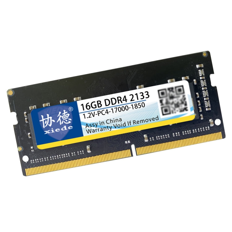 XIEDE X059 DDR4 NB 2133 Fully Compatible Laptop RAM, Memory Capacity: 16GB