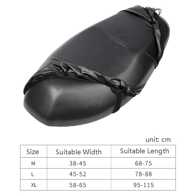 MC1004 Motorcycle Sun Protection Dustproof Rain Seat Cover, Specification: M(Black)