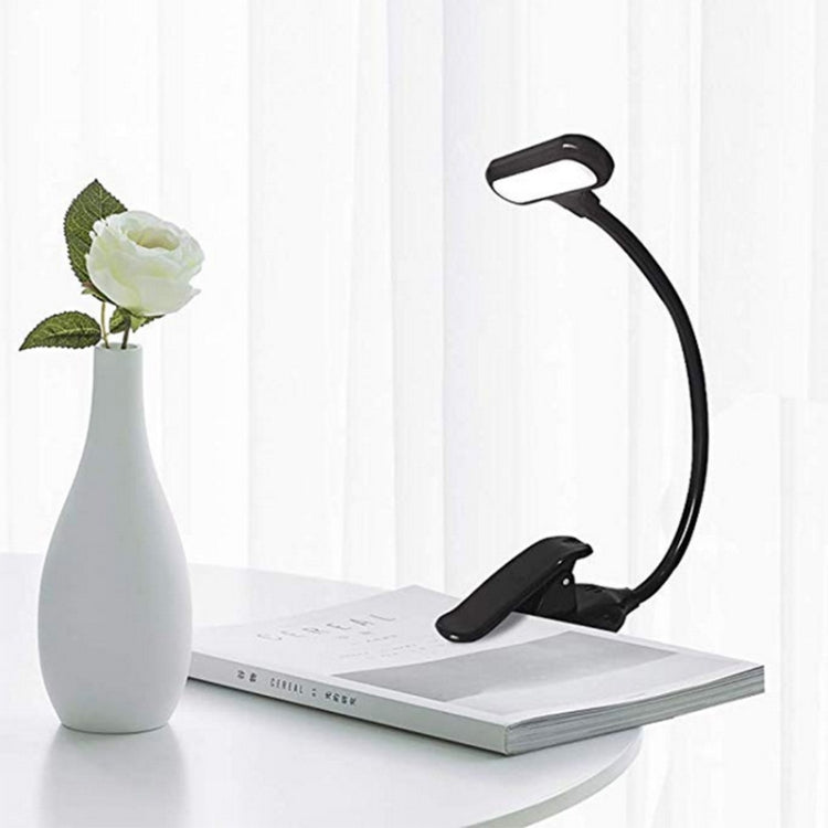 8021 Mini Book Clip Light LED Music Score Eye Protection Reading Lamp(Black) - Desk Lamps by PMc TechLife | Online Shopping South Africa | PMc TechLife | Buy Now Pay Later Mobicred