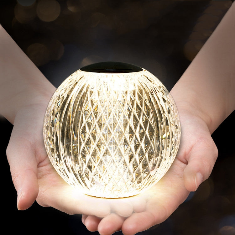Crystal Ball Small Table Lamp USB Acrylic Night Light, Specification: MT1 110 x 110mm